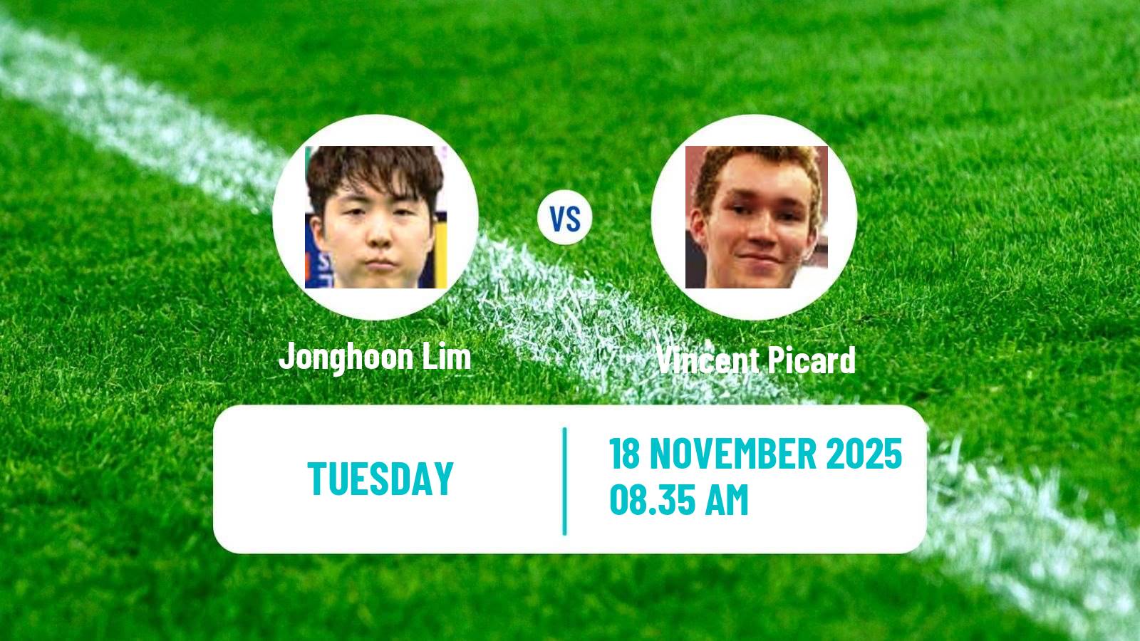 Table tennis Wtt Star Contender Muscat Men Jonghoon Lim - Vincent Picard