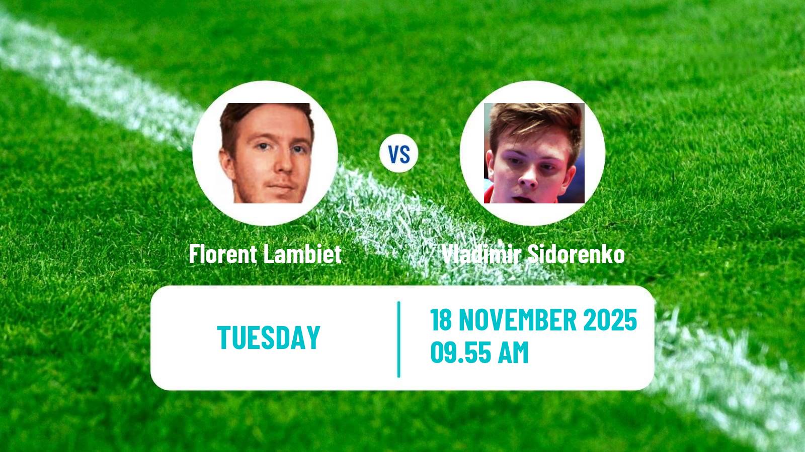 Table tennis Wtt Star Contender Muscat Men Florent Lambiet - Vladimir Sidorenko