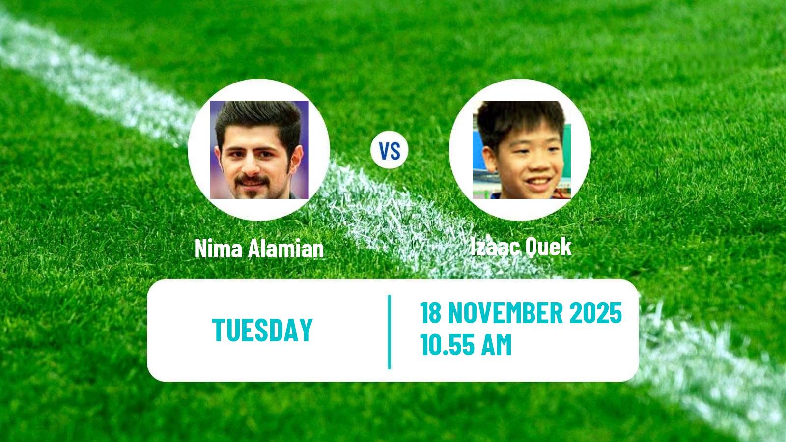 Table tennis Wtt Star Contender Muscat Men Nima Alamian - Izaac Quek