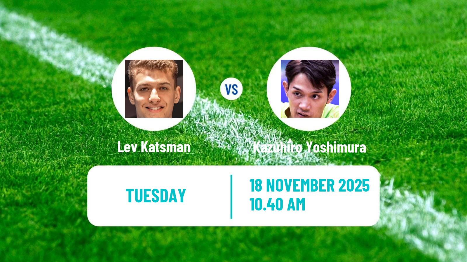 Table tennis Wtt Star Contender Muscat Men Lev Katsman - Kazuhiro Yoshimura