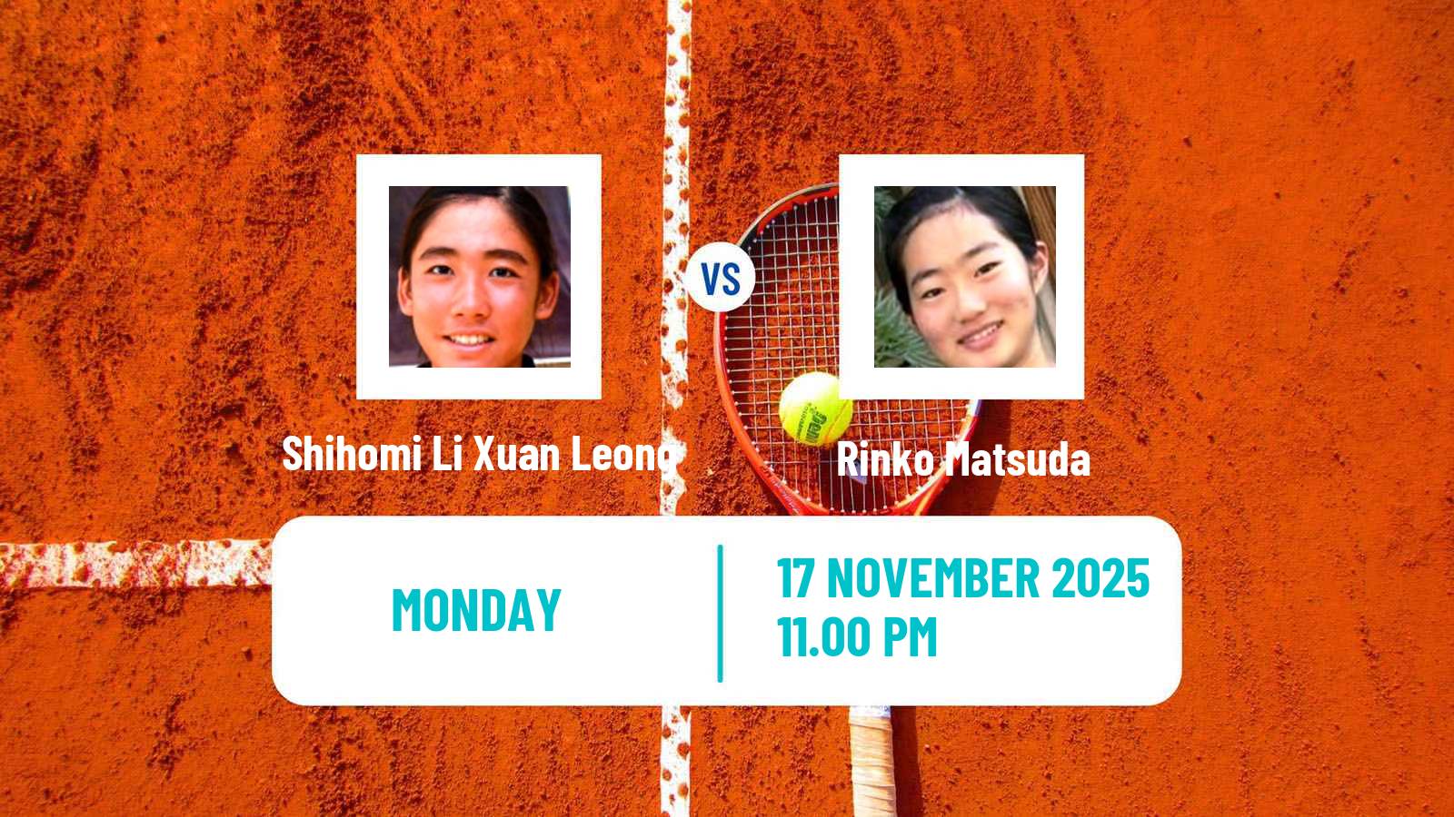 Tennis ITF W15 Phan Thiet 2 Women Shihomi Li Xuan Leong - Rinko Matsuda
