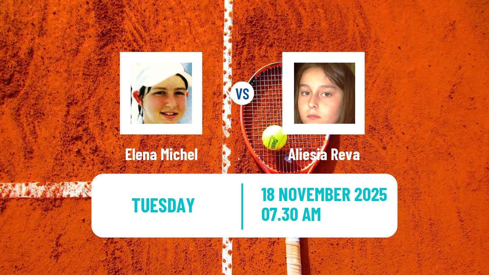 Tennis ITF W15 Monastir 40 Women Elena Michel - Aliesia Reva