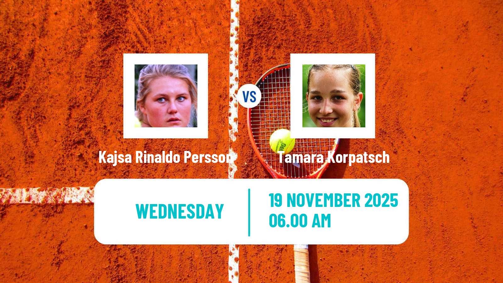 Tennis ITF W50 Trnava Women Kajsa Rinaldo Persson - Tamara Korpatsch