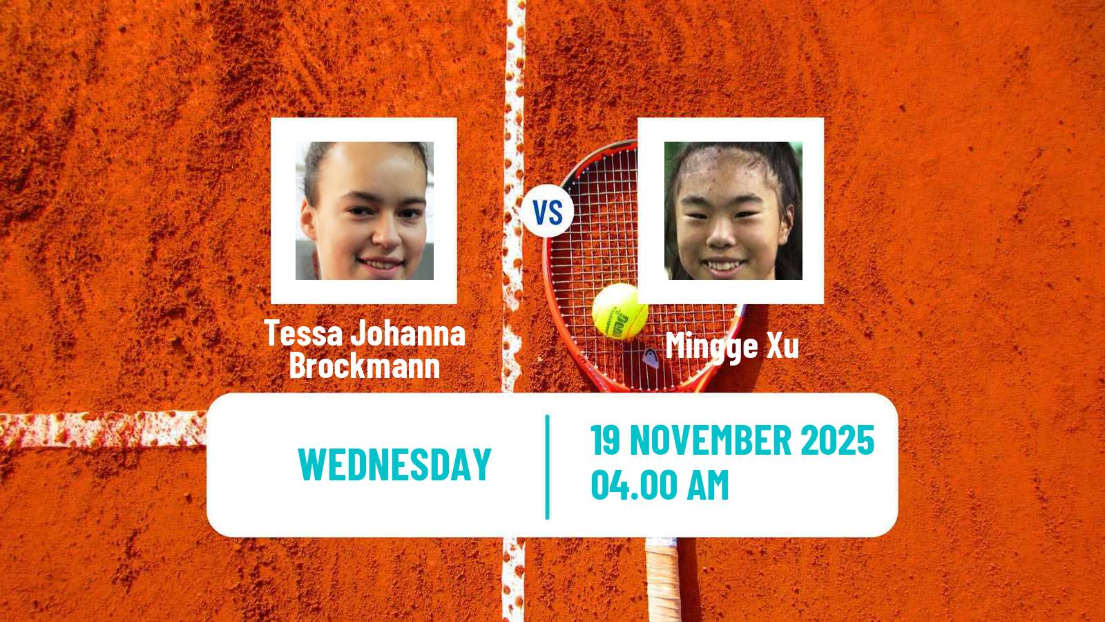 Tennis ITF W50 Trnava Women Tessa Johanna Brockmann - Mingge Xu