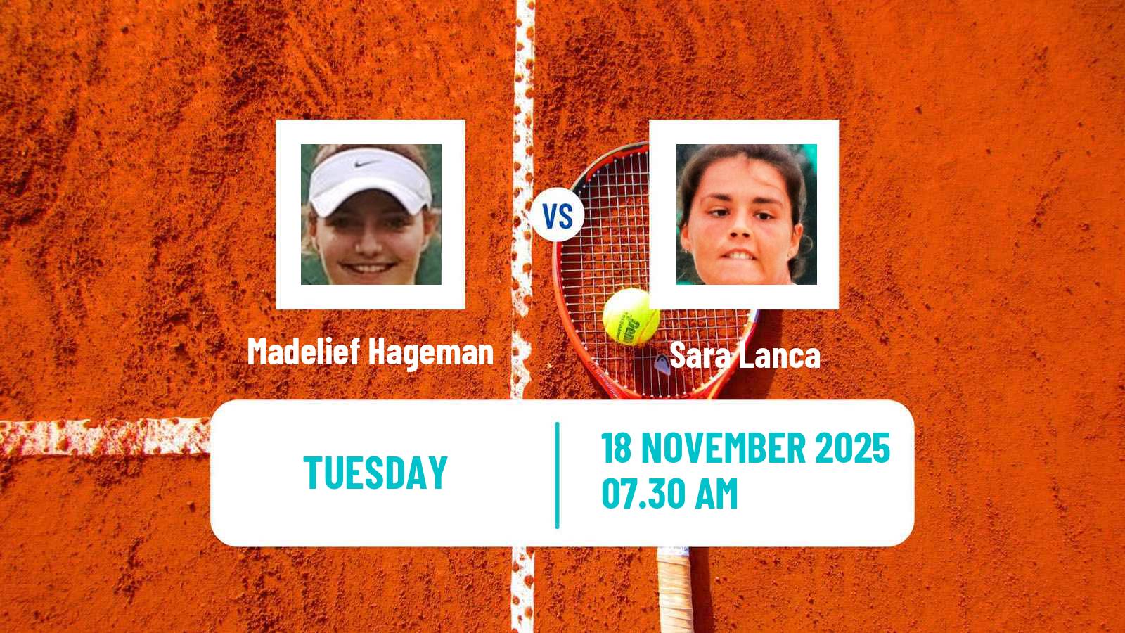 Tennis ITF W15 Lousada Women Madelief Hageman - Sara Lanca