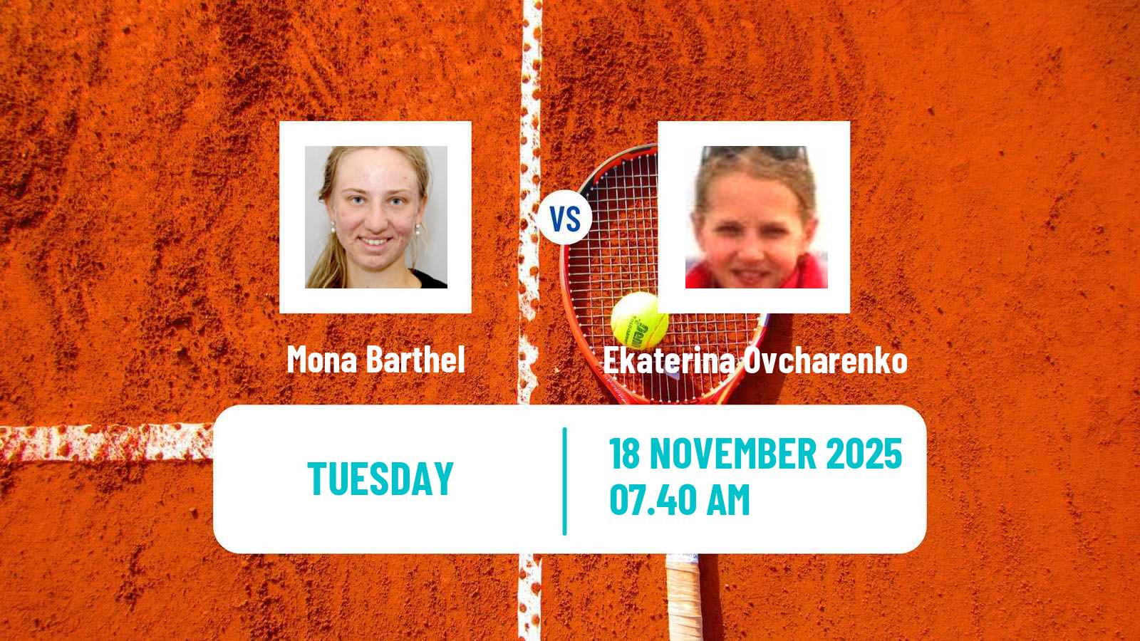 Tennis ITF W75 Petange Women Mona Barthel - Ekaterina Ovcharenko