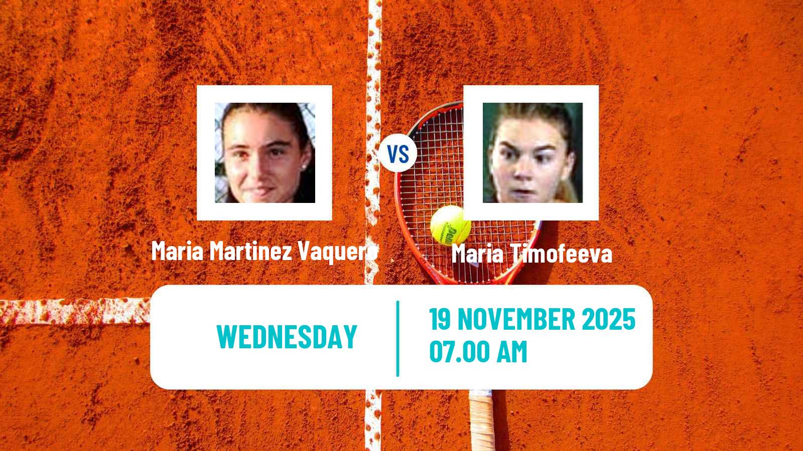 Tennis ITF W75 Petange Women Maria Martinez Vaquero - Maria Timofeeva