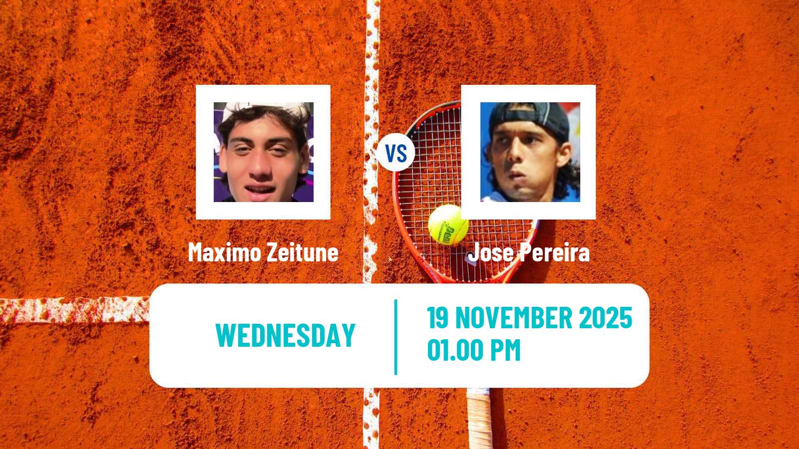Tennis Florianopolis Challenger Men Maximo Zeitune - Jose Pereira
