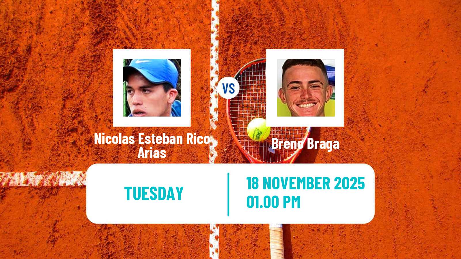 Tennis ITF M25 Cochabamba Men Nicolas Esteban Rico Arias - Breno Braga