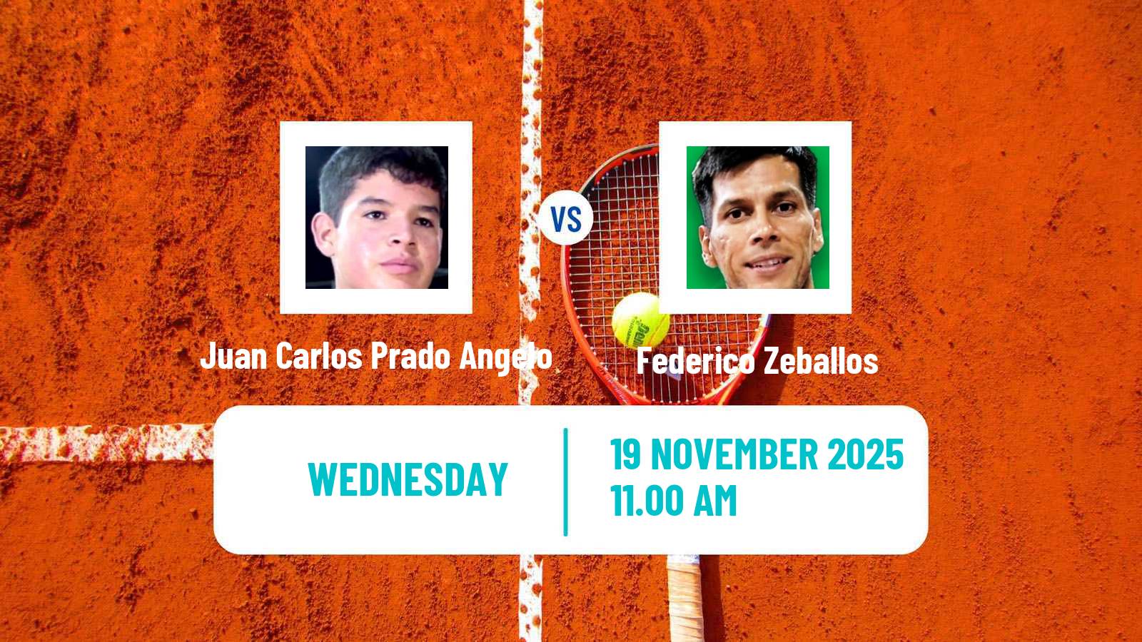 Tennis Florianopolis Challenger Men Juan Carlos Prado Angelo - Federico Zeballos