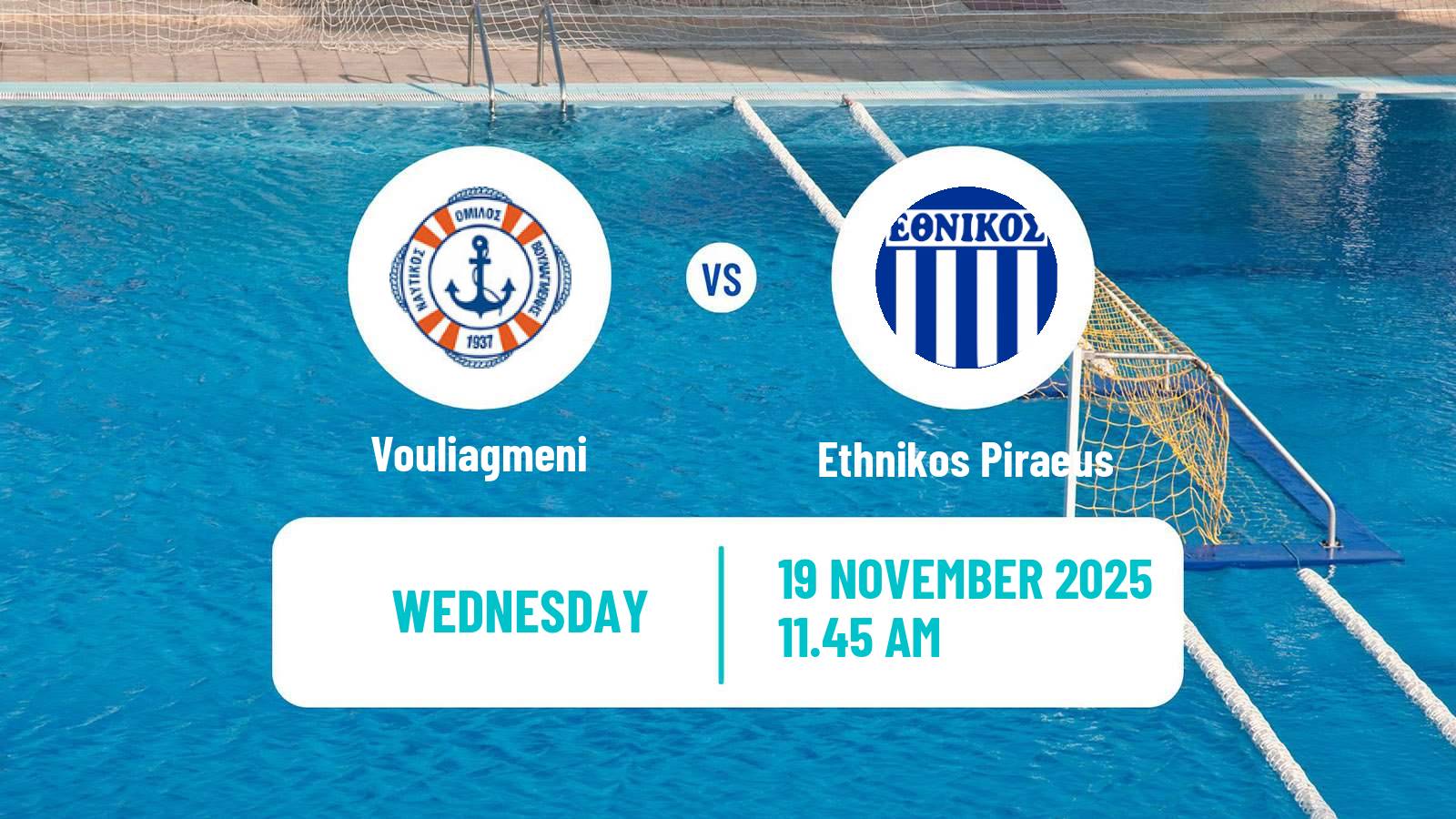 Water polo Greek A1 Water Polo Women Vouliagmeni - Ethnikos Piraeus