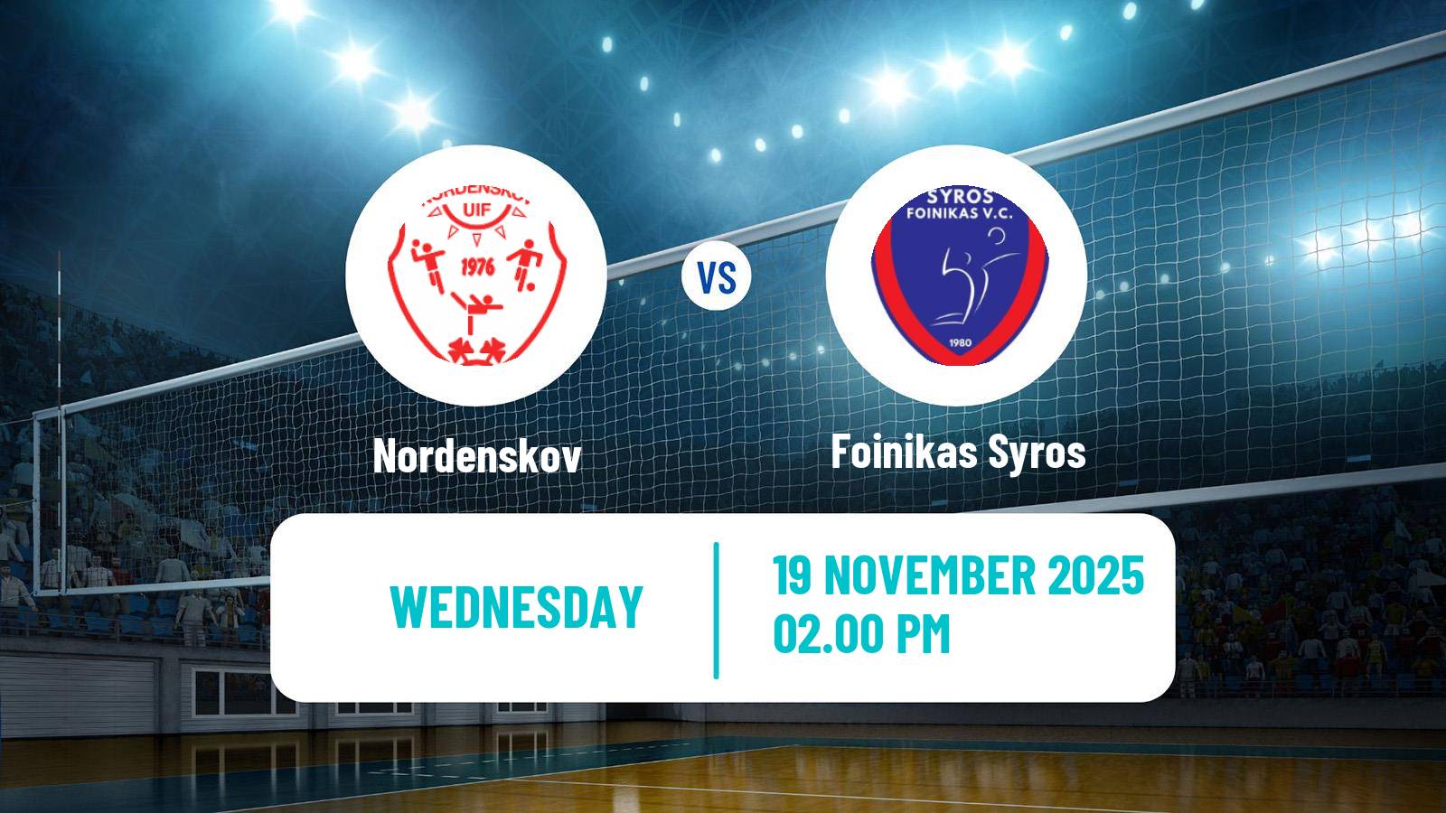 Volleyball CEV Challenge Cup Nordenskov - Foinikas Syros