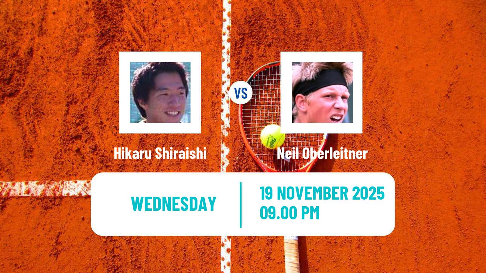 Tennis Yokohama Challenger Men Hikaru Shiraishi - Neil Oberleitner