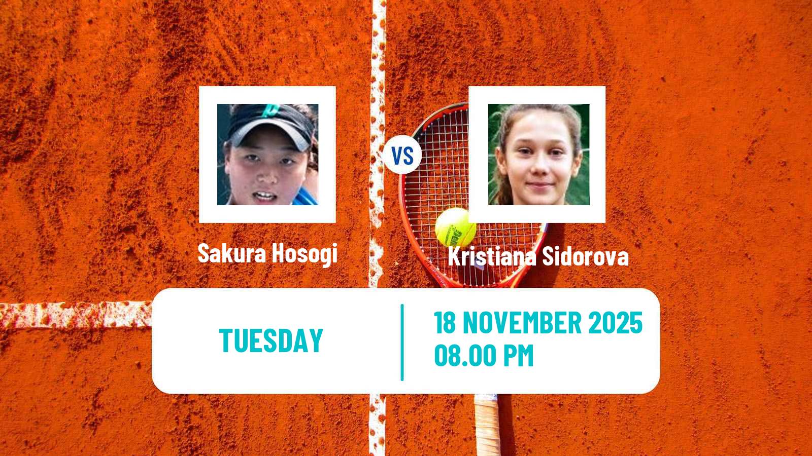 Tennis ITF W100 Takasaki Women Sakura Hosogi - Kristiana Sidorova