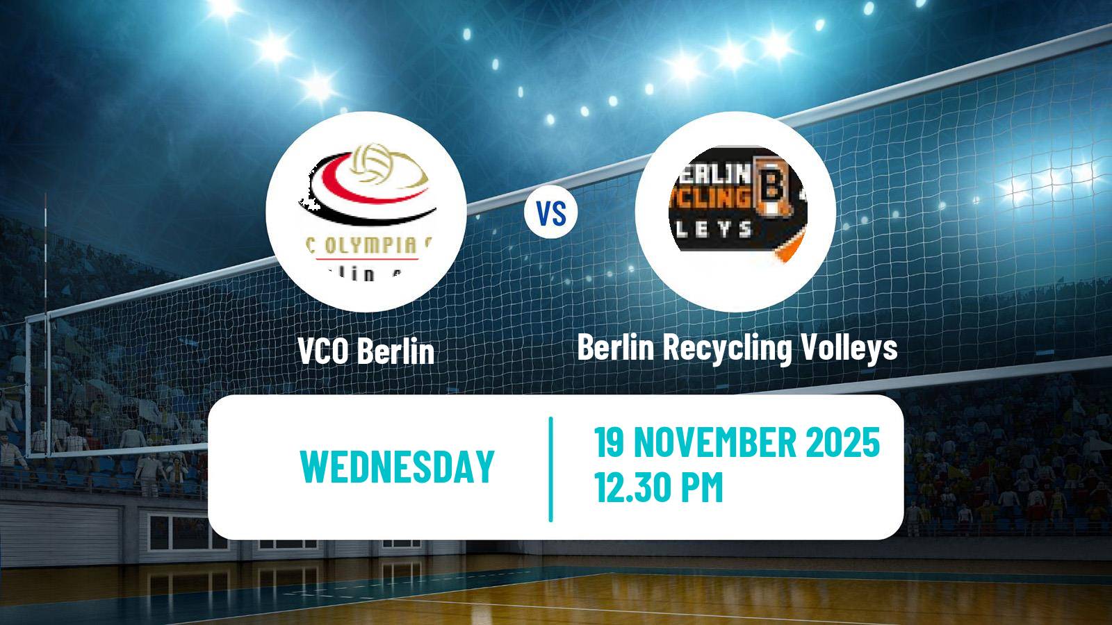 Volleyball German Bundesliga Volleyball VCO Berlin - Berlin Recycling Volleys