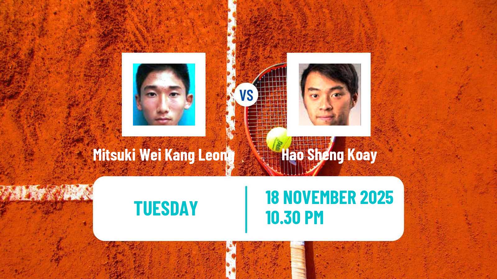 Tennis ITF M15 Kuala Lumpur 2 Men Mitsuki Wei Kang Leong - Hao Sheng Koay