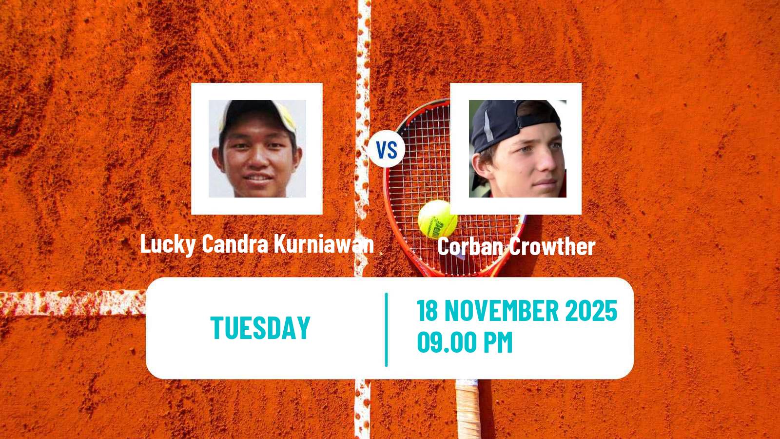 Tennis ITF M15 Kuala Lumpur 2 Men Lucky Candra Kurniawan - Corban Crowther