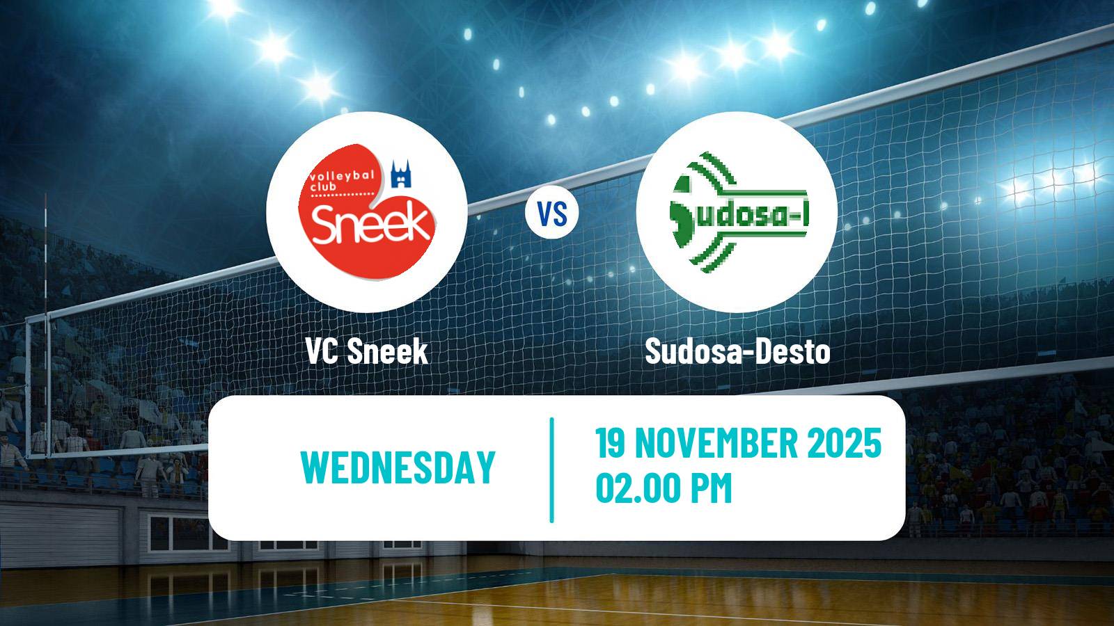 Volleyball Dutch Eredivisie Volleyball Women VC Sneek - Sudosa-Desto