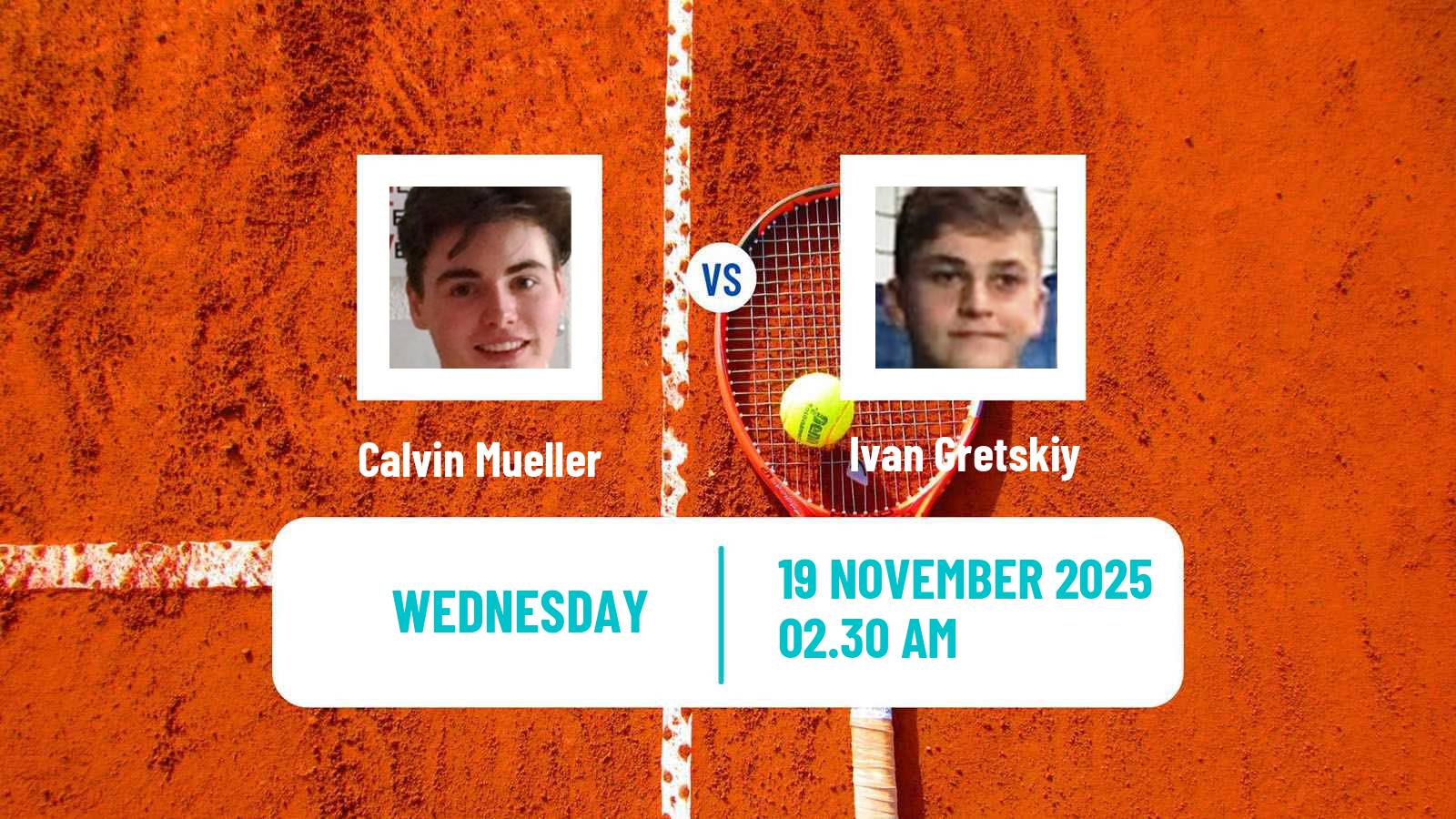 Tennis ITF M15 Sharm Elsheikh 18 Men 2025 Calvin Mueller - Ivan Gretskiy
