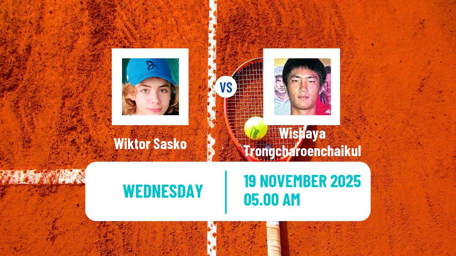 Tennis ITF M15 Sharm Elsheikh 18 Men 2025 Wiktor Sasko - Wishaya Trongcharoenchaikul