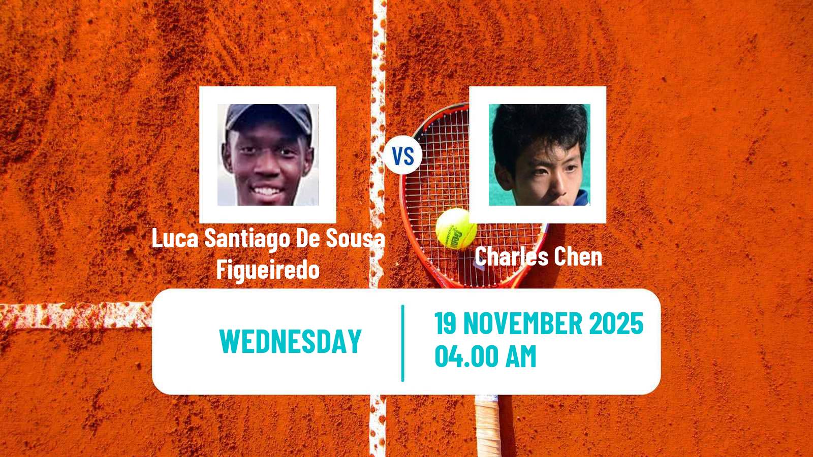 Tennis ITF M25 Luanda Men 2025 Luca Santiago De Sousa Figueiredo - Charles Chen