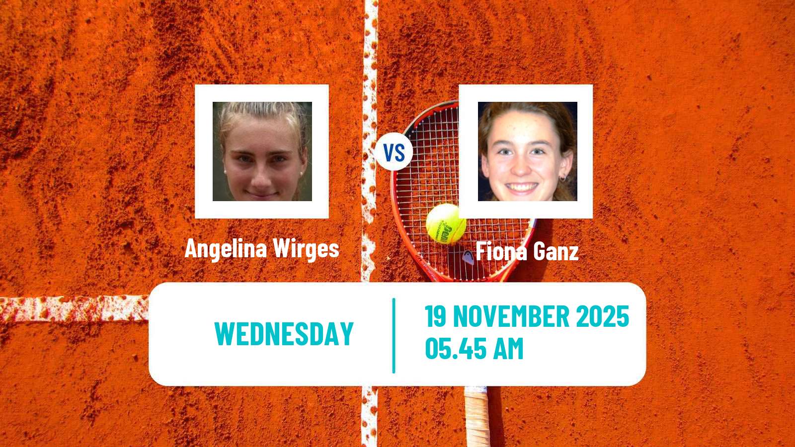 Tennis ITF W35 Antalya 5 Women Angelina Wirges - Fiona Ganz