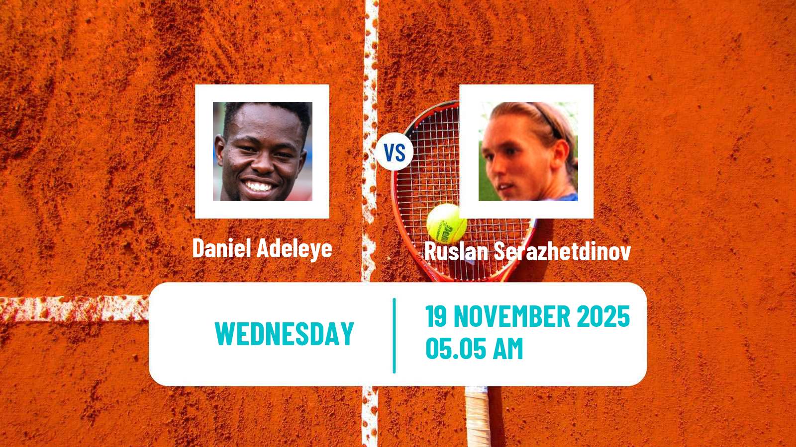 Tennis ITF M25 Luanda Men Daniel Adeleye - Ruslan Serazhetdinov