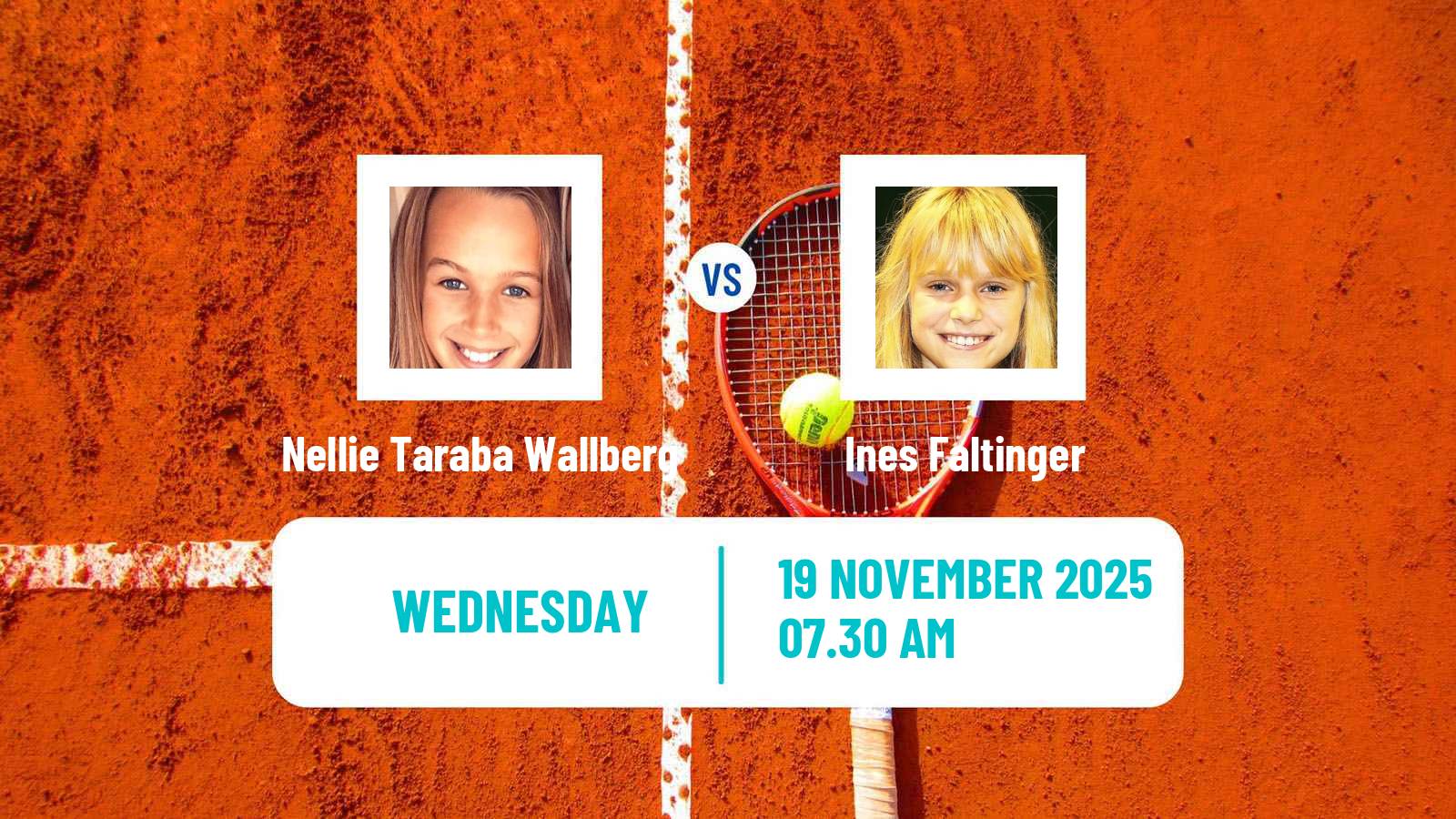 Tennis ITF W15 Monastir 40 Women Nellie Taraba Wallberg - Ines Faltinger