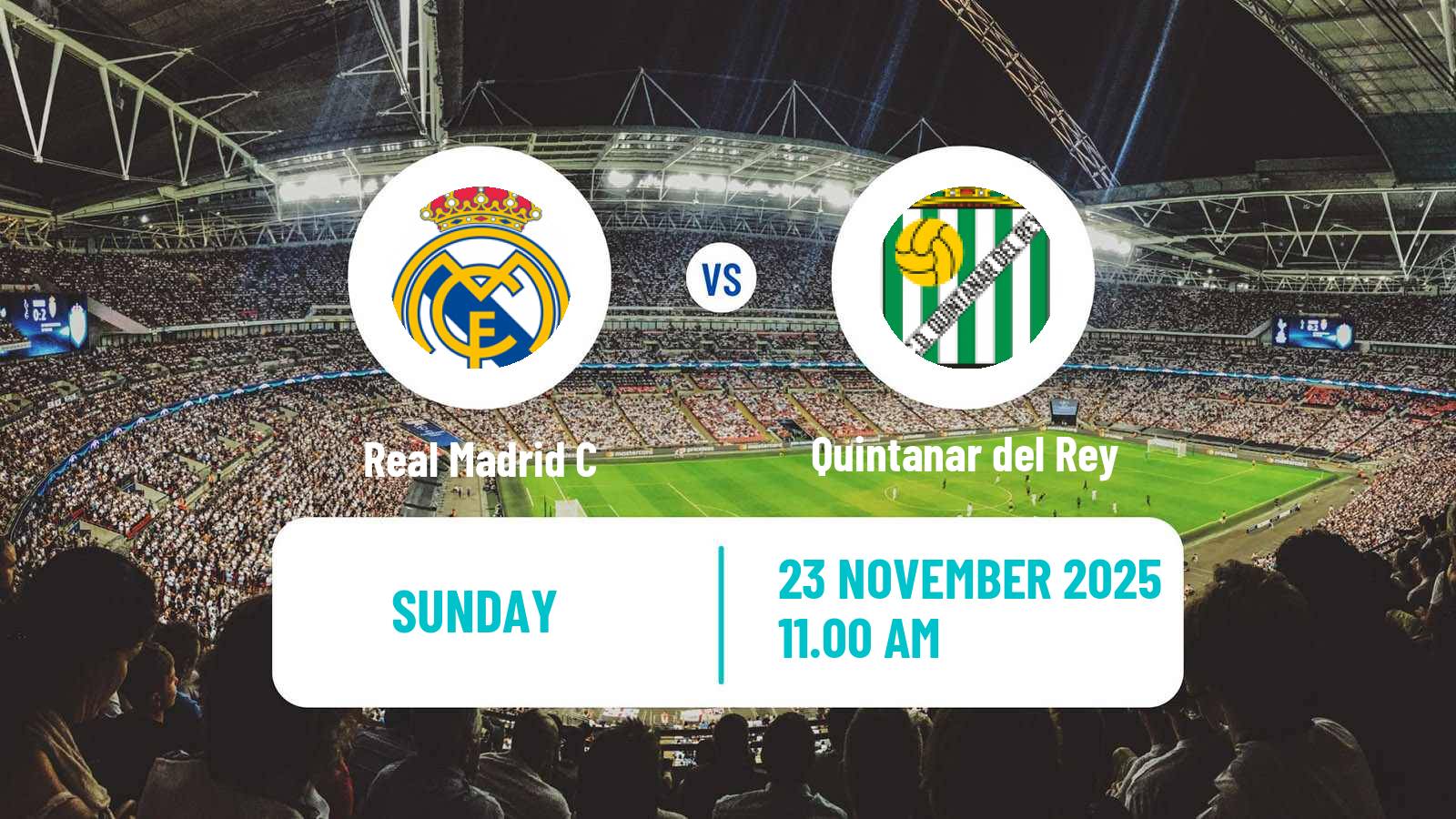 Football Spanish Segunda RFEF - Group 5 Real Madrid C - Quintanar del Rey