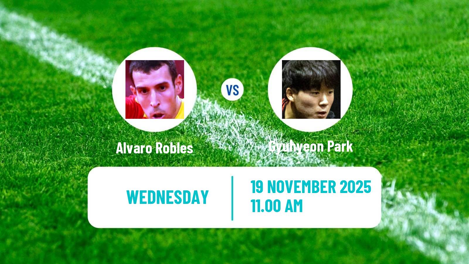 Table tennis Wtt Star Contender Muscat Men Alvaro Robles - Gyuhyeon Park