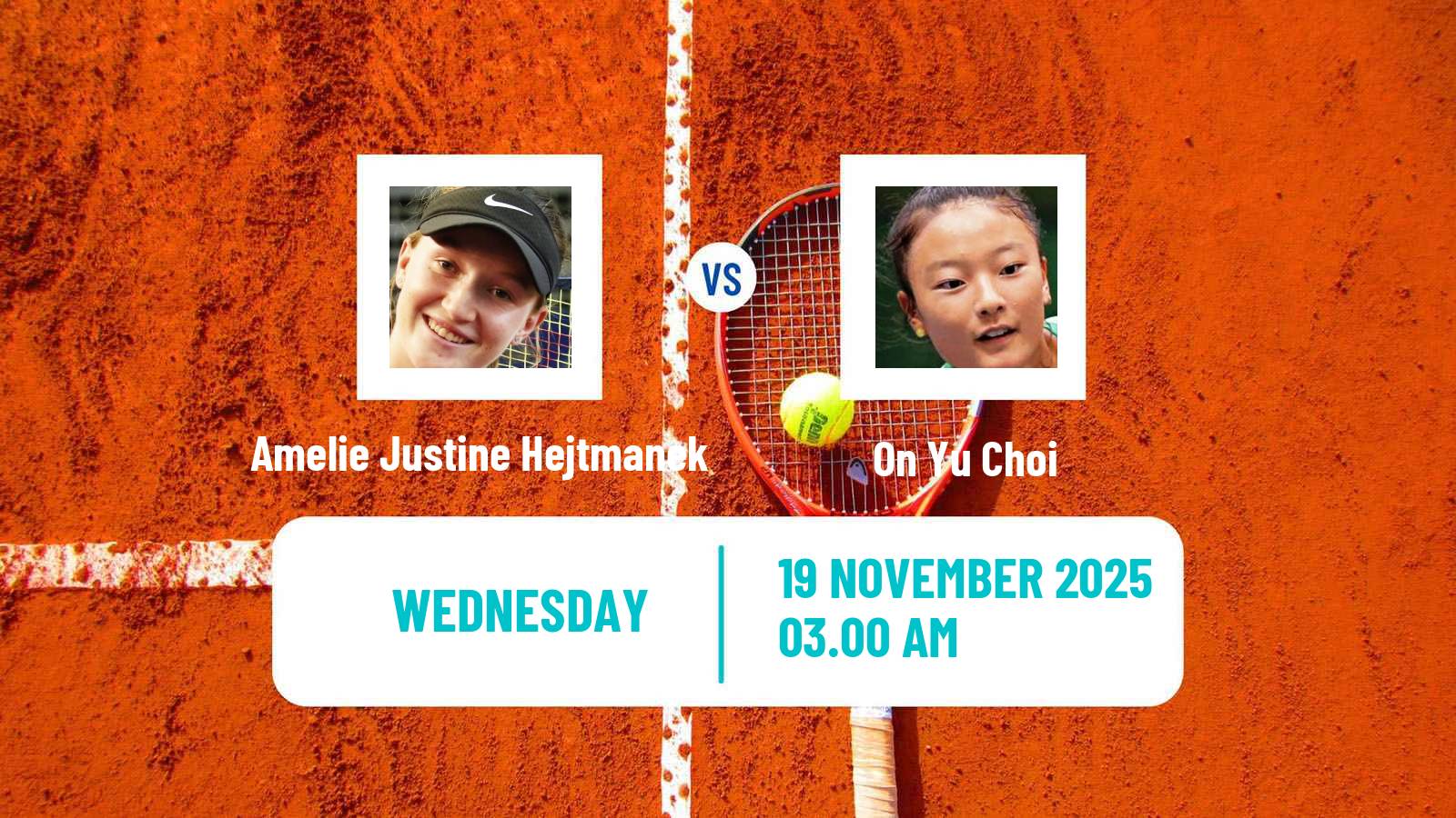 Tennis ITF W15 Sharm Elsheikh 20 Women Amelie Justine Hejtmanek - On Yu Choi
