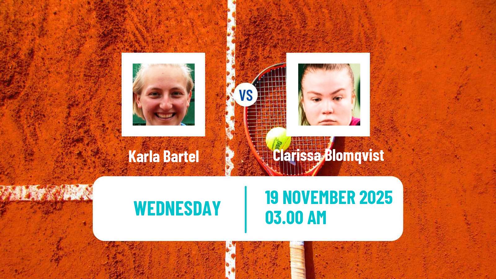 Tennis ITF W15 Sharm Elsheikh 20 Women Karla Bartel - Clarissa Blomqvist