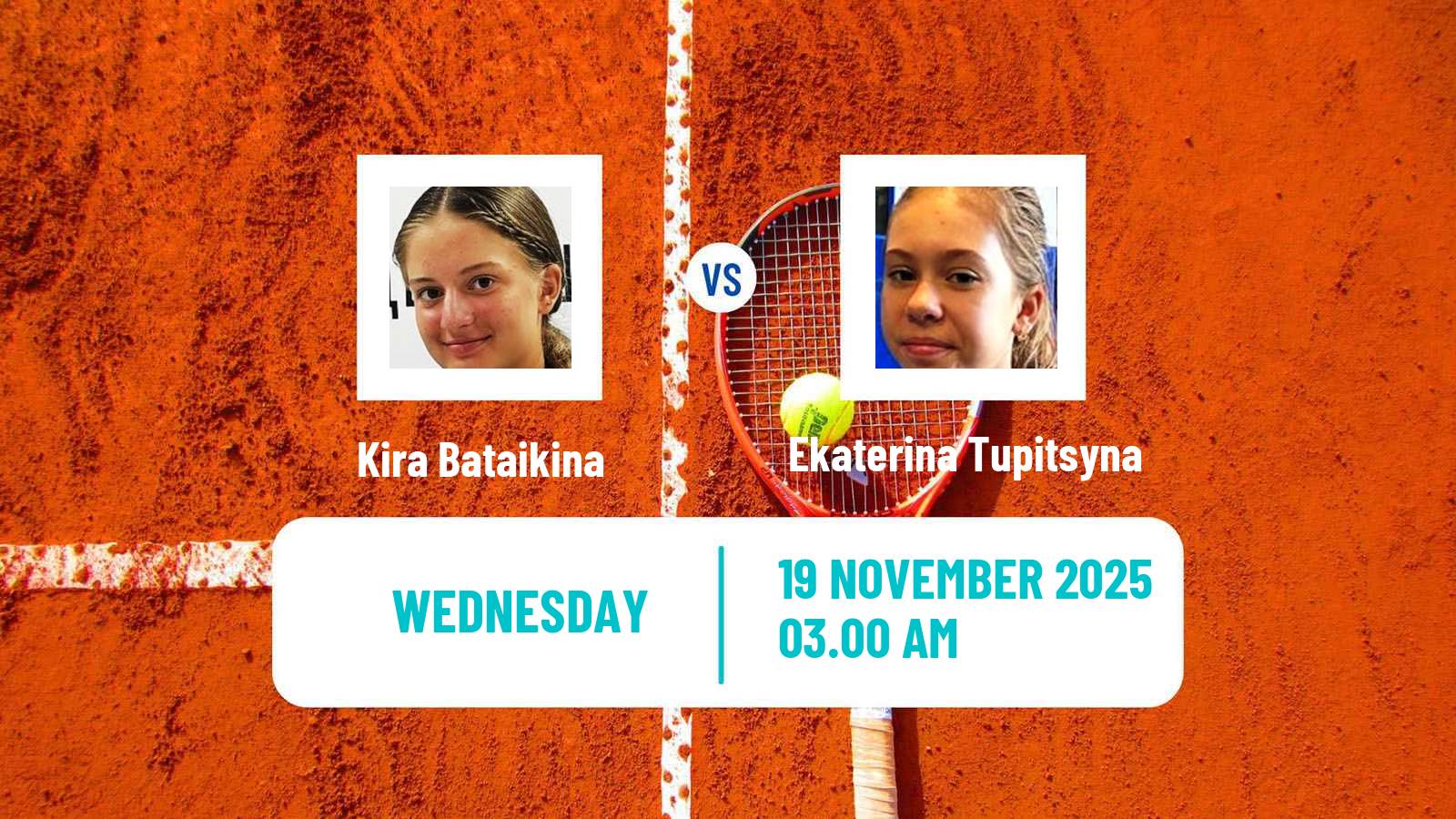 Tennis ITF W15 Sharm Elsheikh 20 Women Kira Bataikina - Ekaterina Tupitsyna