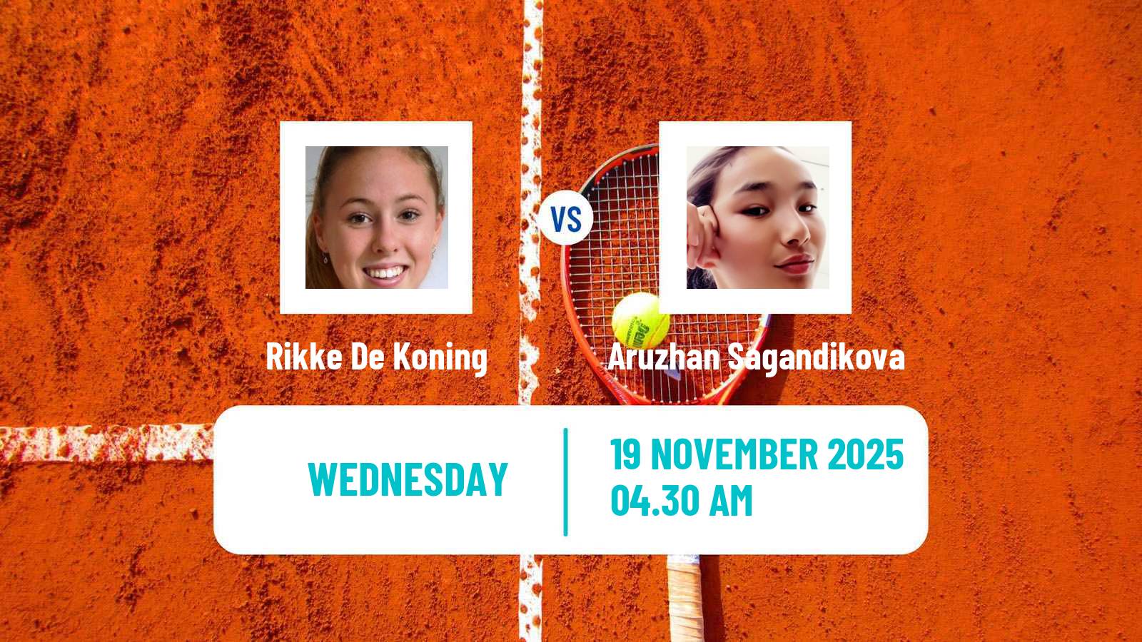 Tennis ITF W15 Sharm Elsheikh 20 Women Rikke De Koning - Aruzhan Sagandikova