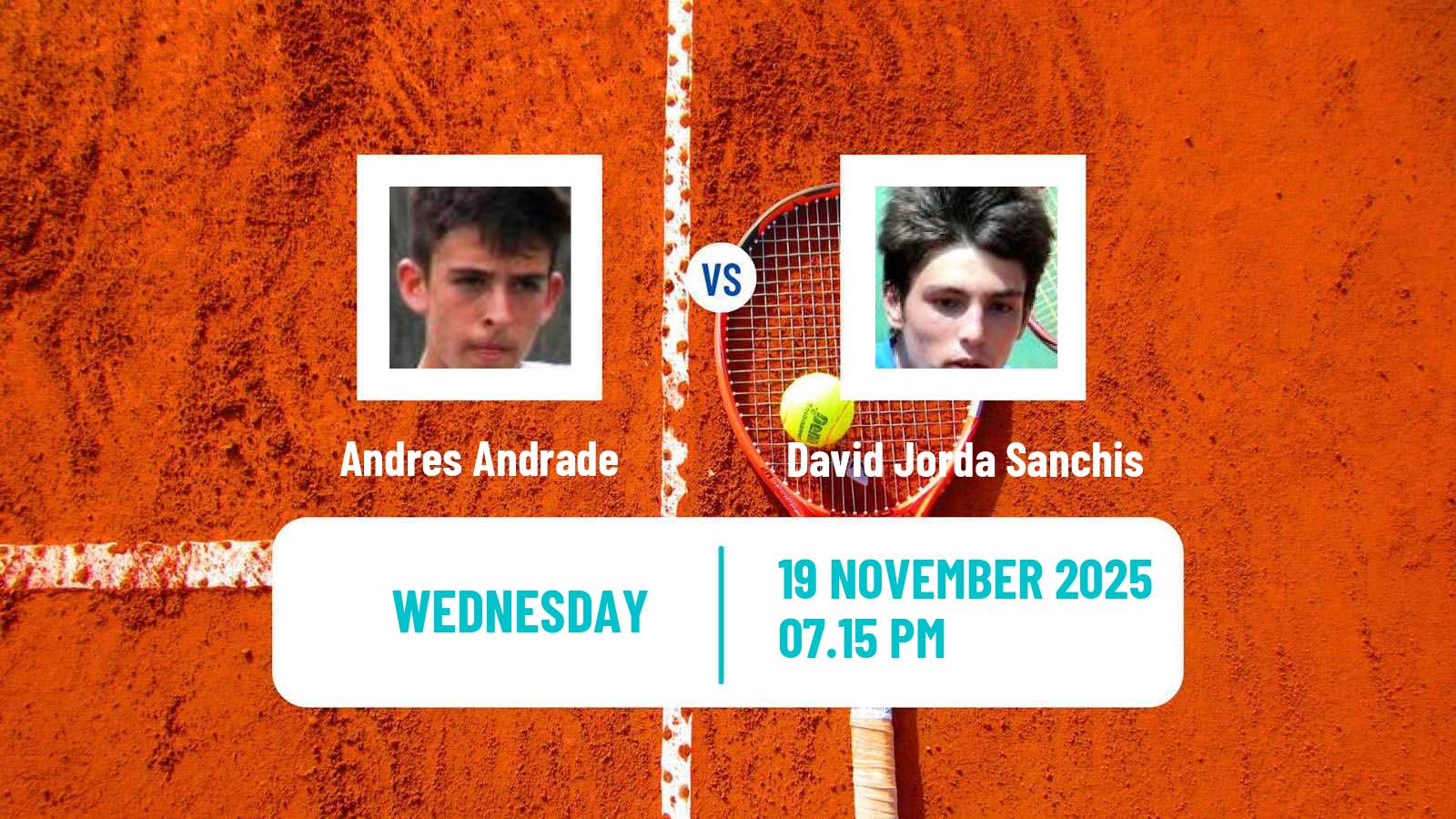 Tennis Guayaquil Challenger Men Andres Andrade - David Jorda Sanchis
