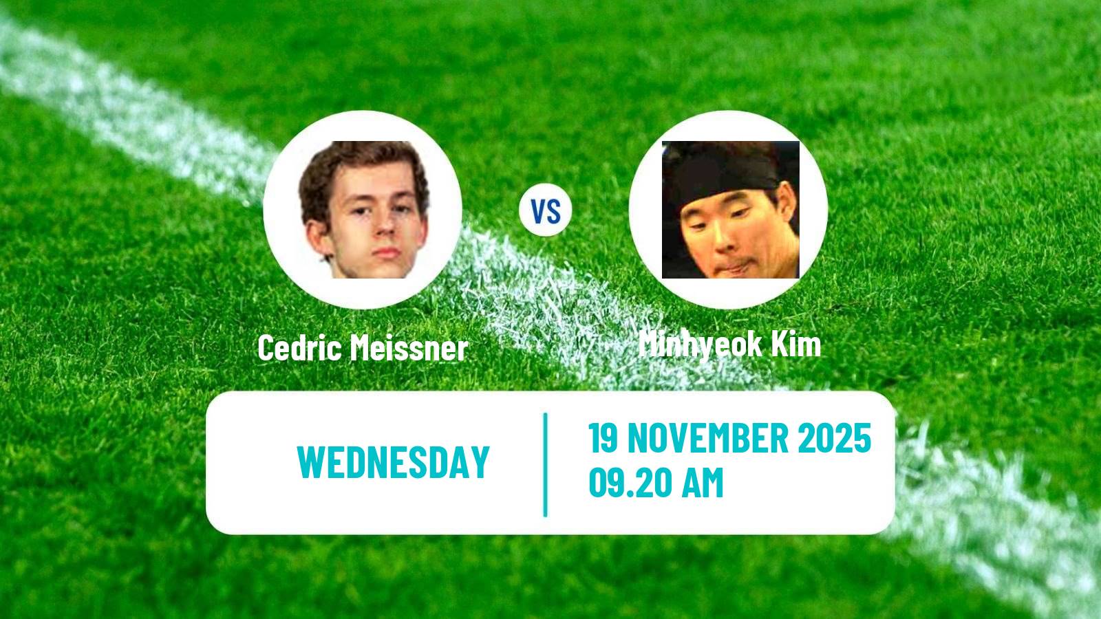 Table tennis Wtt Star Contender Muscat Men Cedric Meissner - Minhyeok Kim