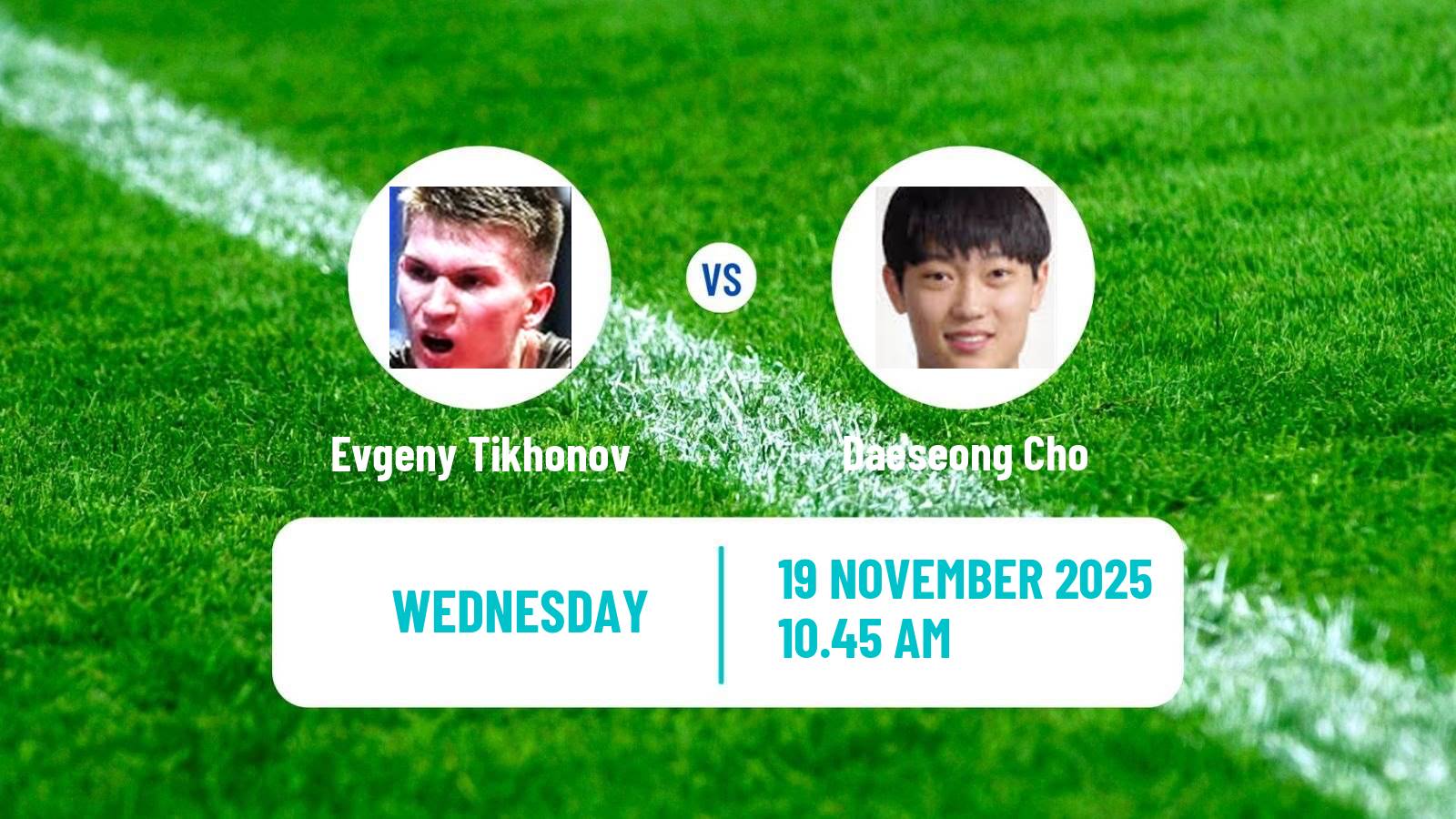 Table tennis Wtt Star Contender Muscat Men Evgeny Tikhonov - Daeseong Cho