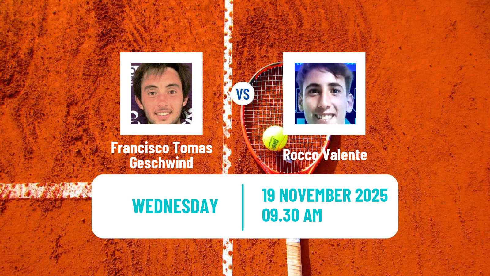 Tennis ITF M15 Santiago 7 Men Francisco Tomas Geschwind - Rocco Valente