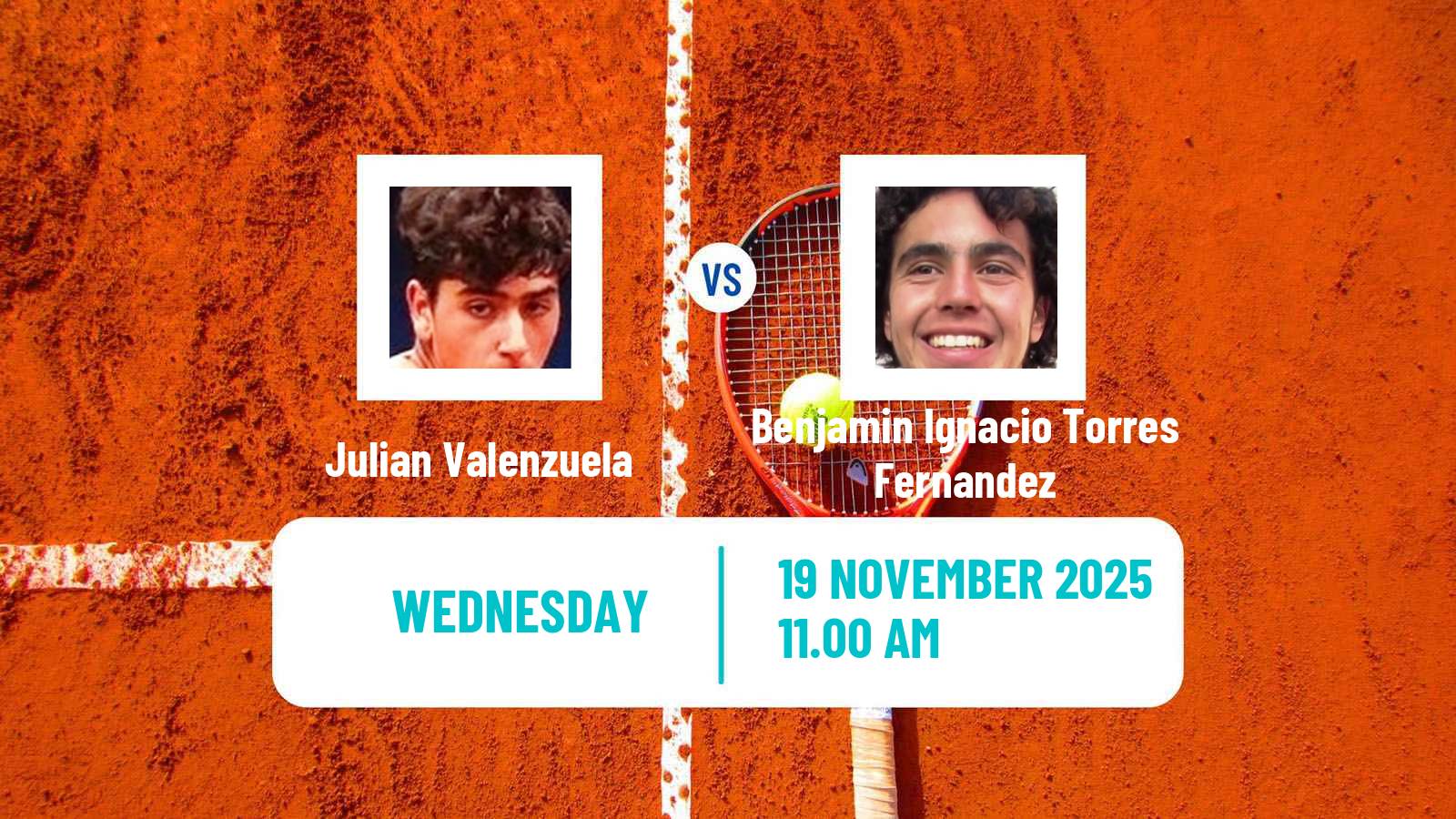 Tennis ITF M15 Santiago 7 Men Julian Valenzuela - Benjamin Ignacio Torres Fernandez