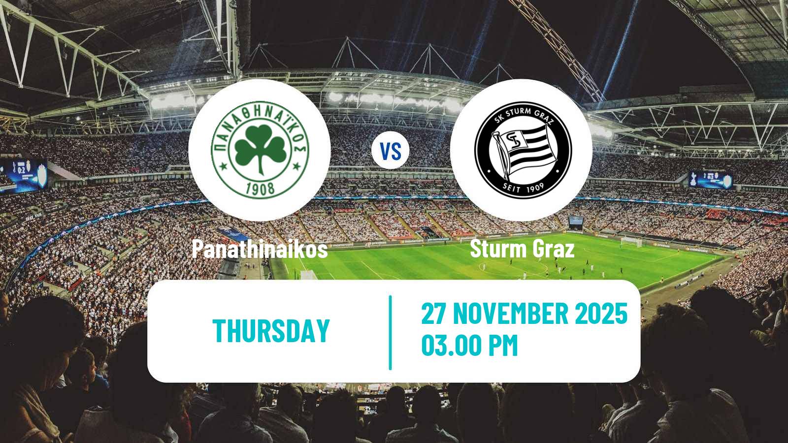 Football UEFA Europa League Panathinaikos - Sturm Graz