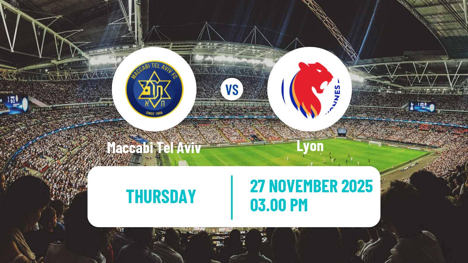Football UEFA Europa League Maccabi Tel Aviv - Lyon