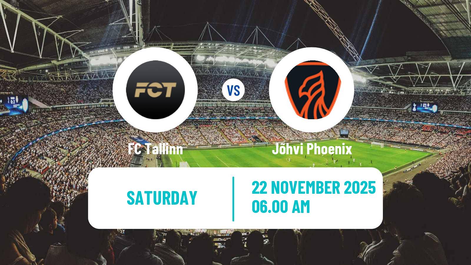 Football Estonian Esiliiga FC Tallinn - Jõhvi Phoenix