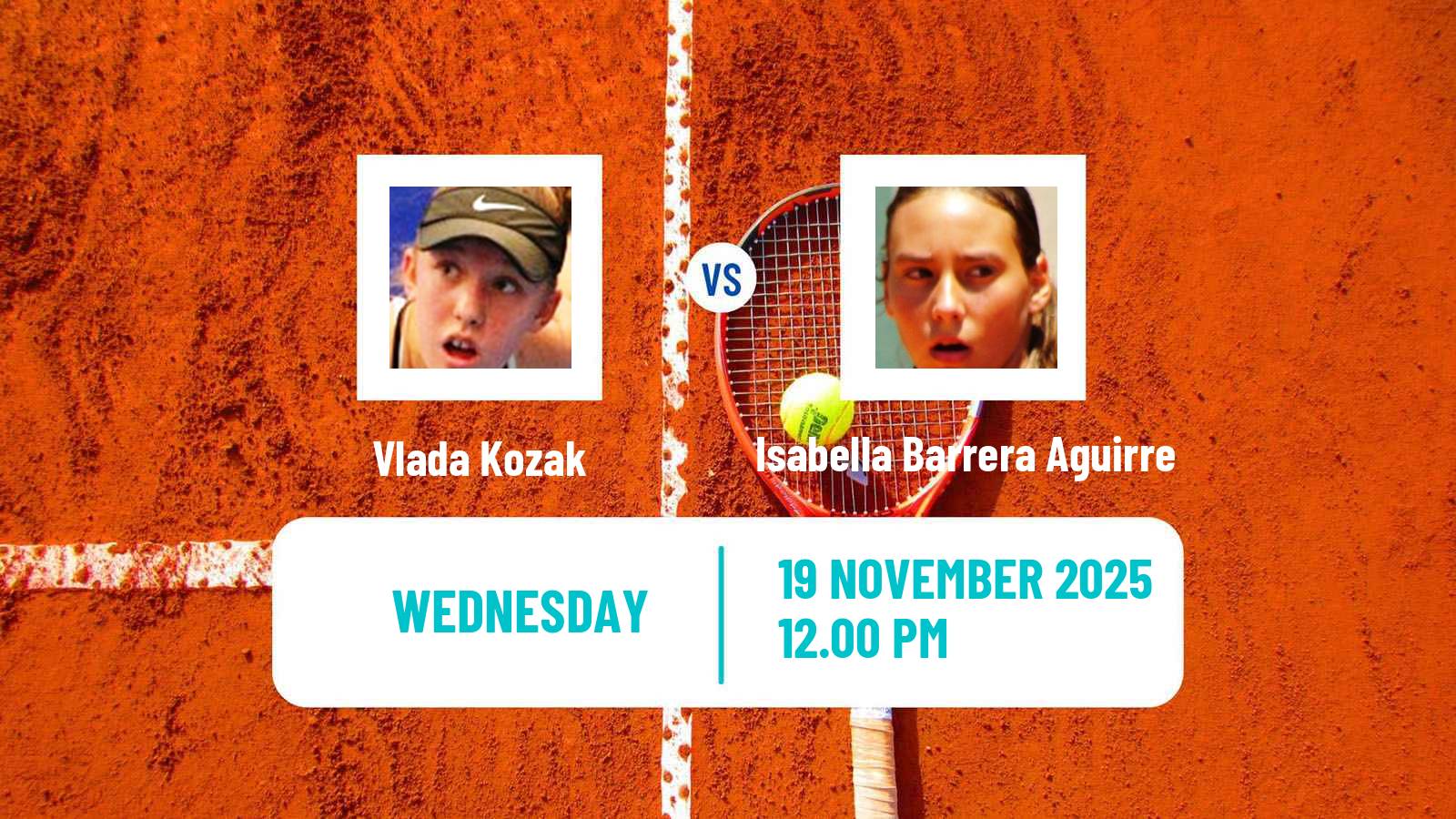 Tennis ITF W15 Mogi Das Cruzes Women Vlada Kozak - Isabella Barrera Aguirre