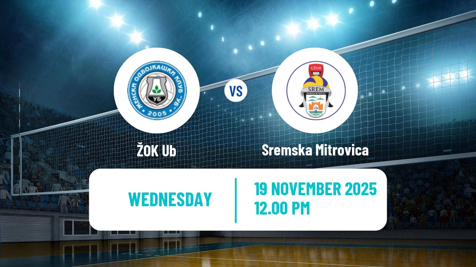 Volleyball Serbian Cup Volleyball Women Ub - Sremska Mitrovica