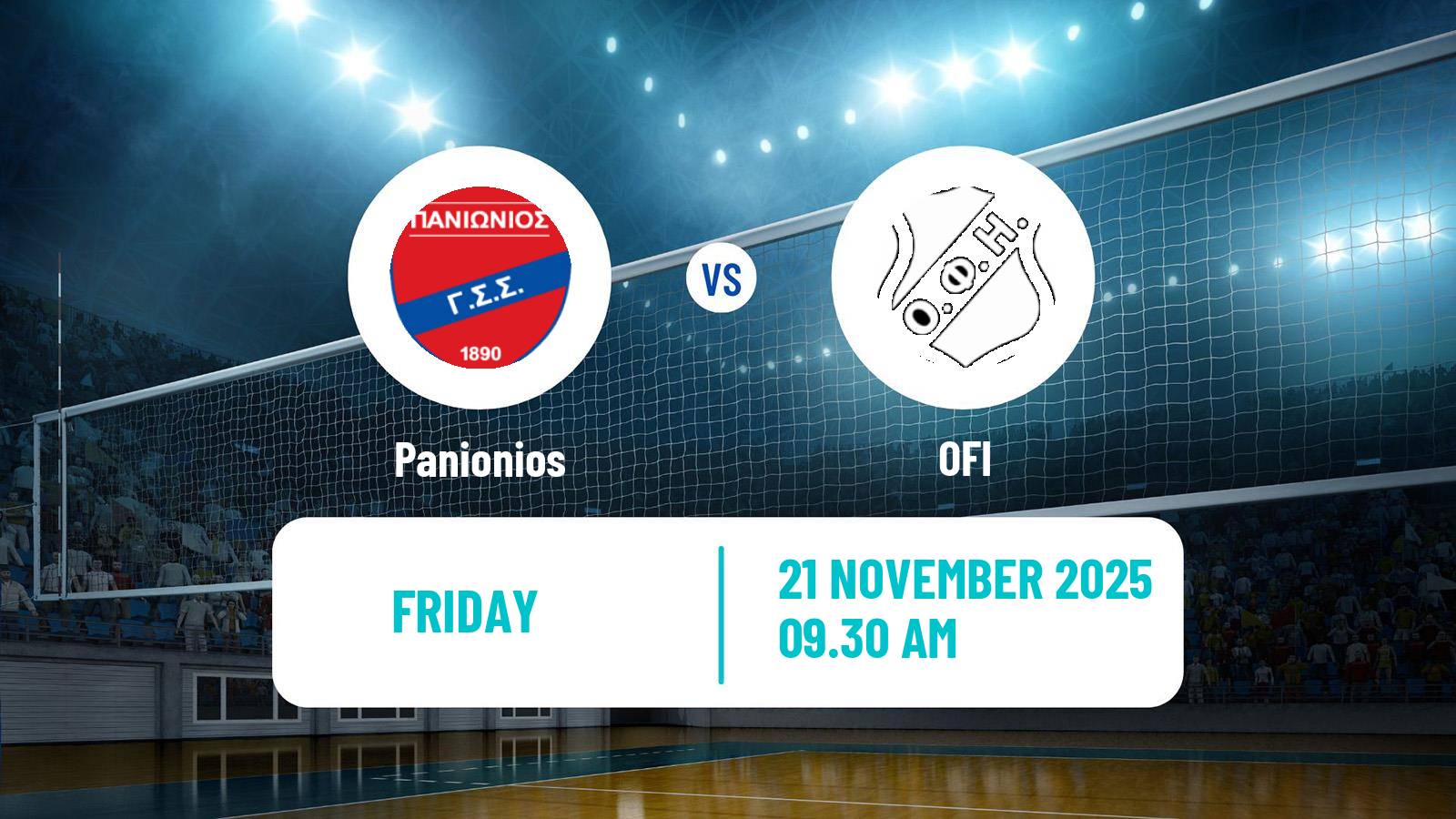 Volleyball Greek A1 Ethniki Volleyball Panionios - OFI