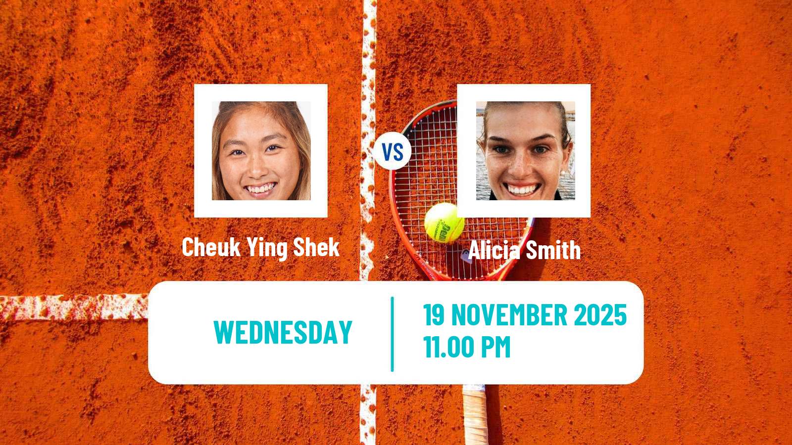 Tennis ITF Women Singles W15 Phan Thiet 2 Cheuk Ying Shek - Alicia Smith