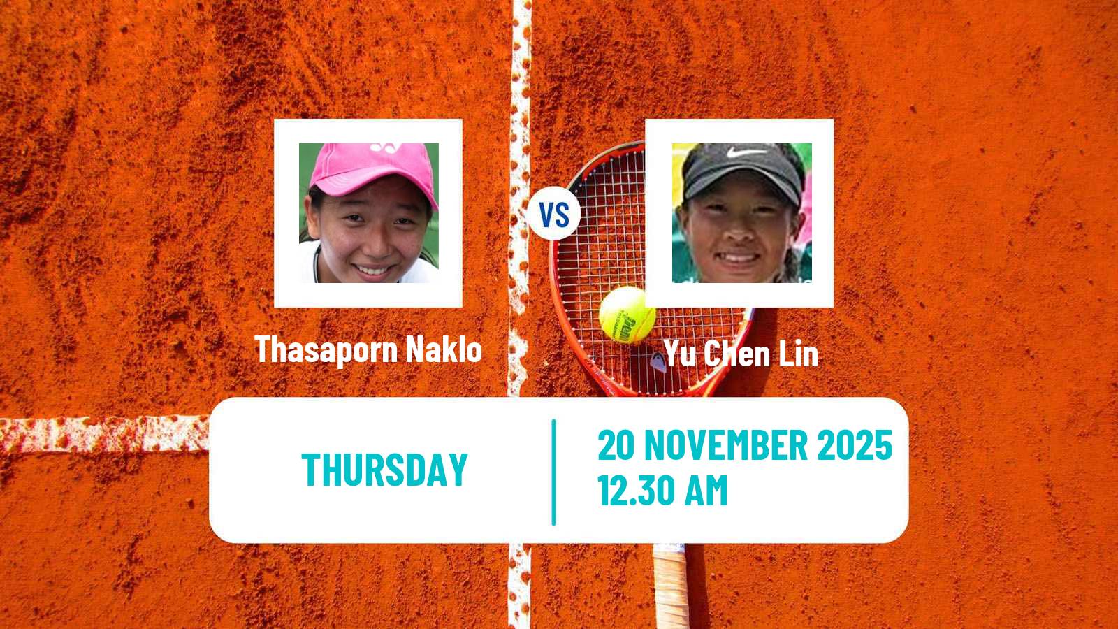 Tennis ITF Women Singles W15 Hua Hin 2 Thasaporn Naklo - Yu Chen Lin