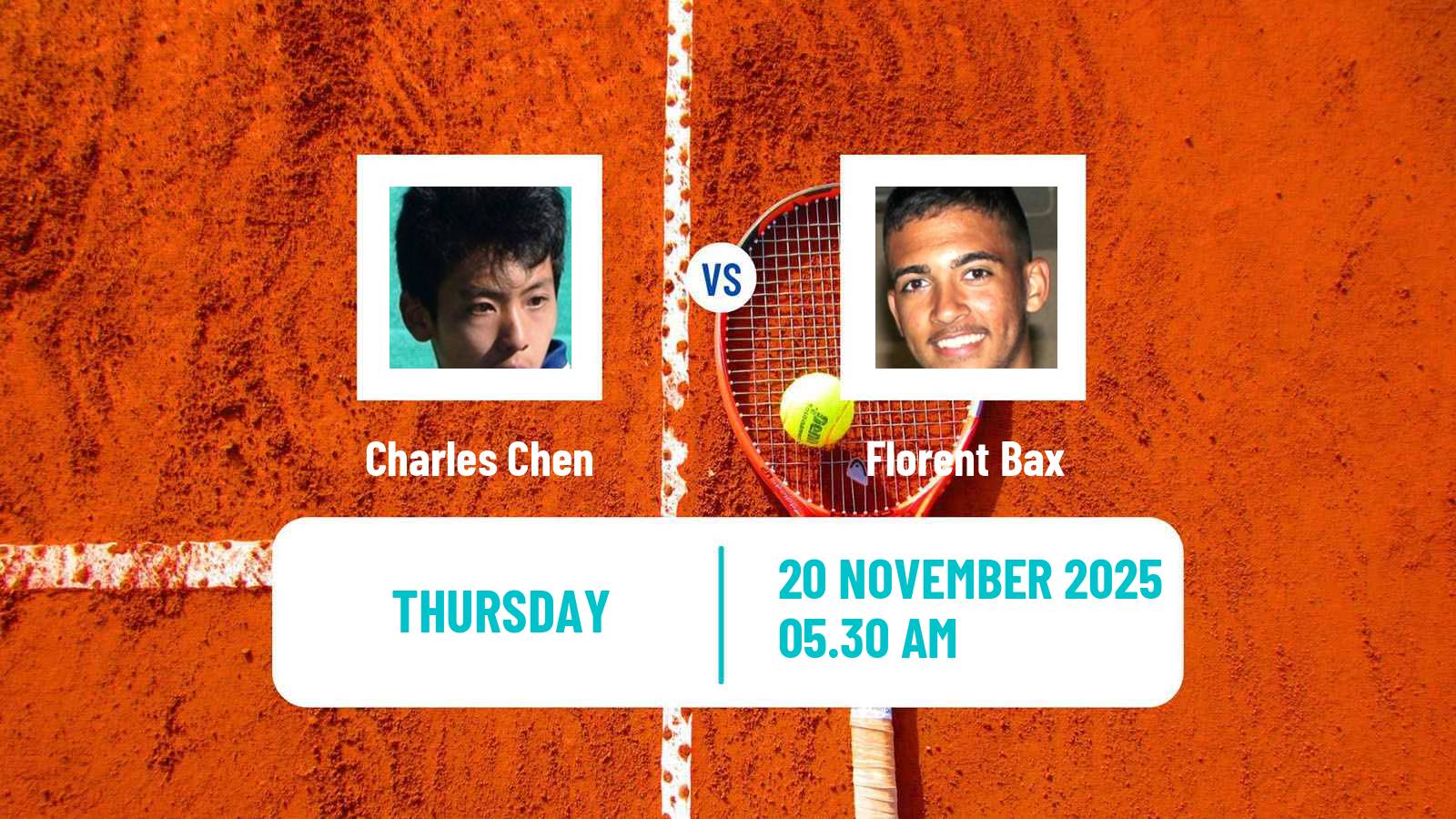 Tennis ITF Men Singles M25 Luanda Charles Chen - Florent Bax