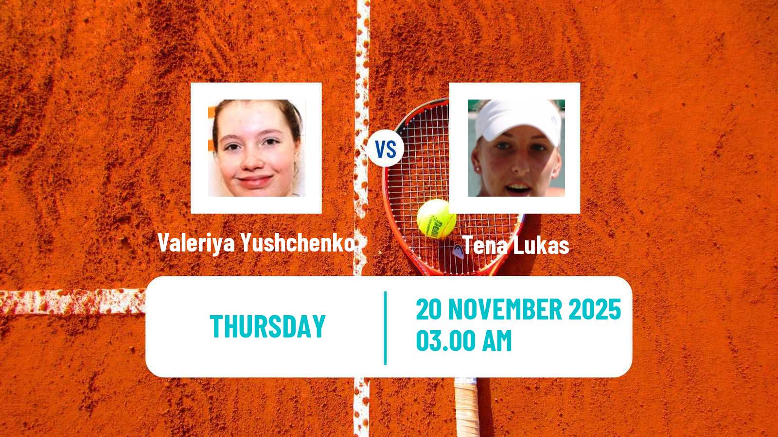 Tennis ITF Women Singles W35 Antalya 5 Valeriya Yushchenko - Tena Lukas