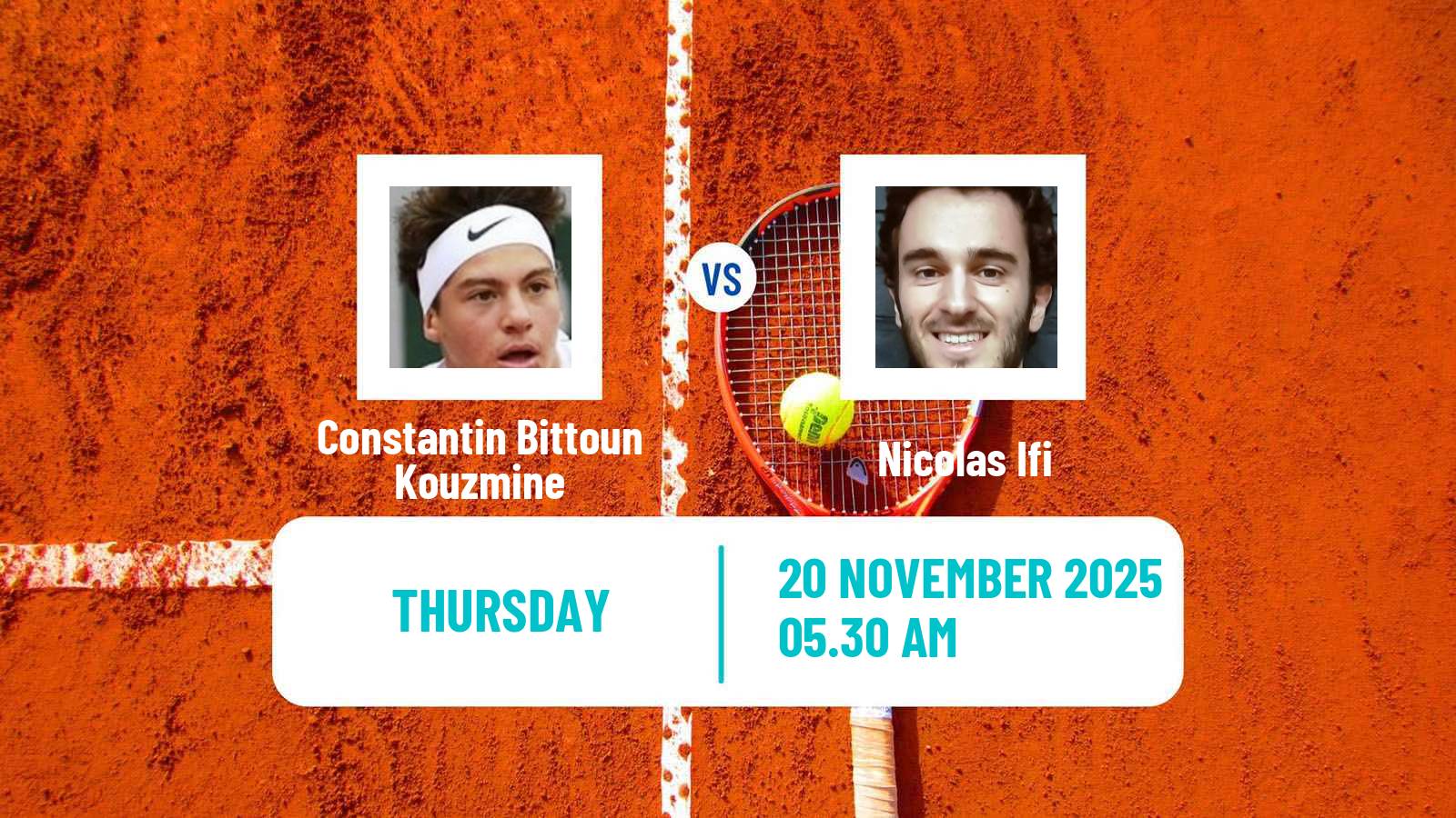 Tennis ITF Men Singles M25 Luanda Constantin Bittoun Kouzmine - Nicolas Ifi